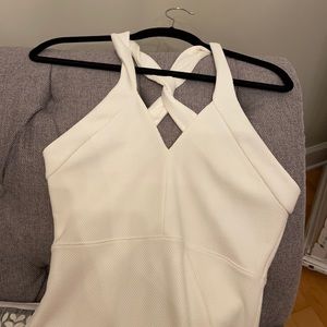 Express White sexy midi dress